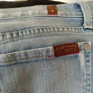 7 for all Mankind straight leg jeans